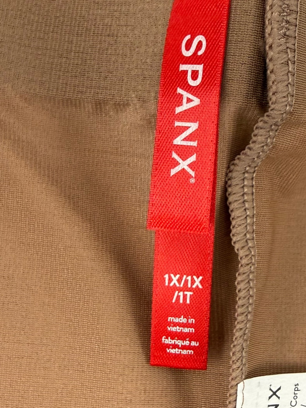 Spanx SPANXshape Invisible Girlshort Thinstincts 2.0 Cafe Au Lait 1X 10252R NWT - Picture 8 of 12